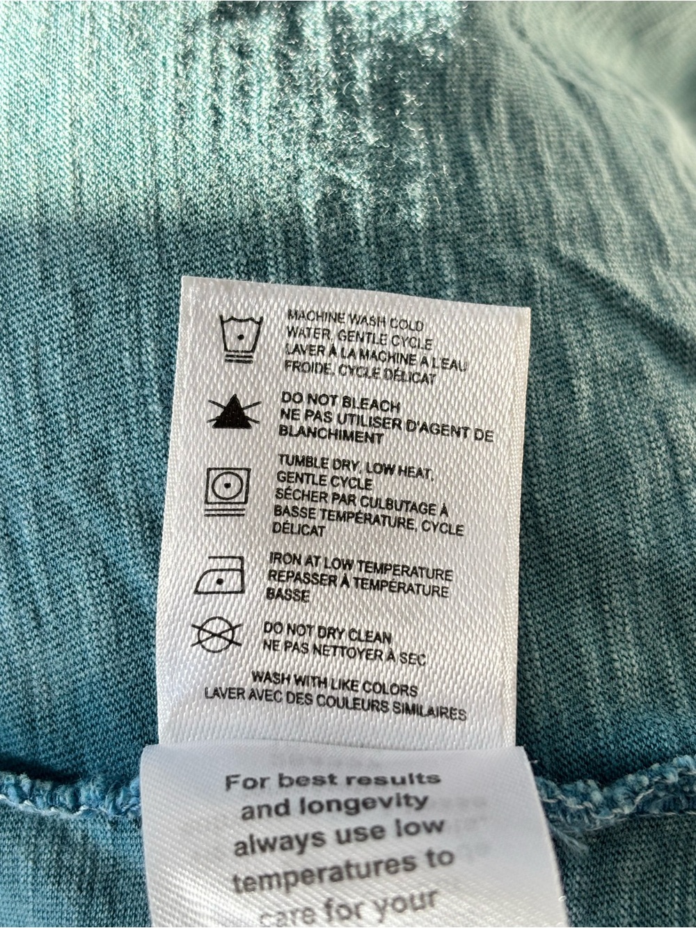 FarWest Women’s XL Blue Acid Wash Boxy Pocket Tee - Picture 7 of 7